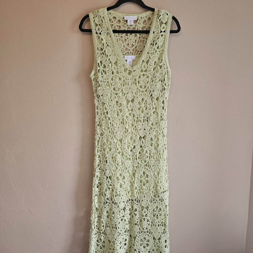 House of Harlow 1960 Lace Maxi Dress in Light Green